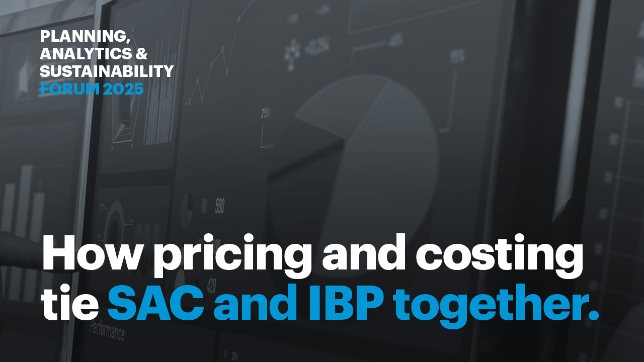 How pricing and costing tie SAC and IBP together