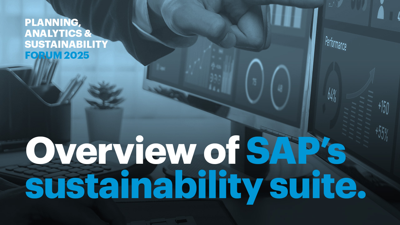Overview of SAPs sustainability suite.