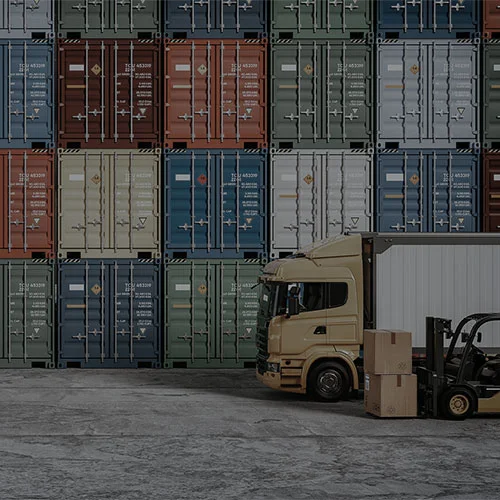 We Yard now available on SAP® Store. 3 We Yard now available on SAP® Store. Stacked shipping containers with a truck and forklift.