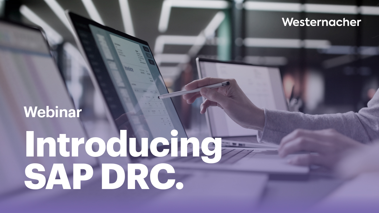 Westernacher Webinar Introduction SAP DRC for electronic invoicing