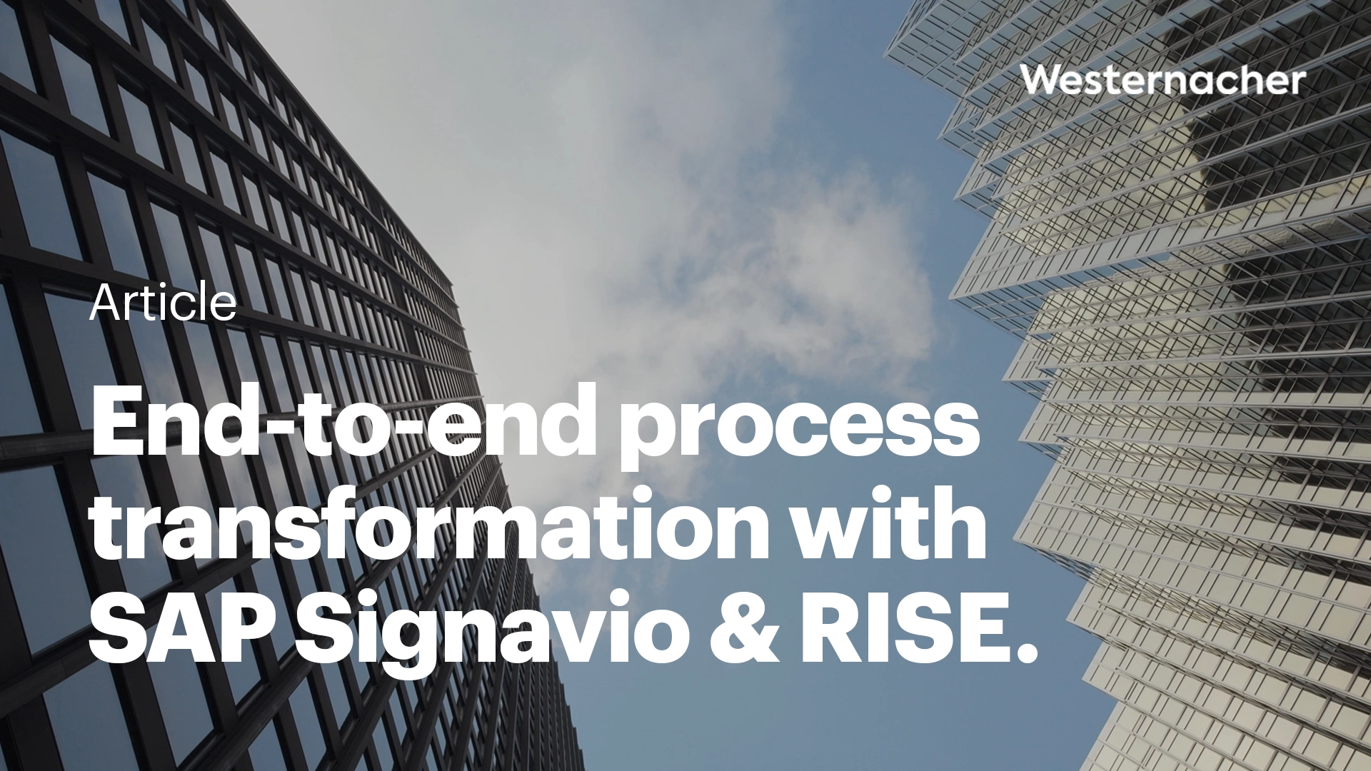 End-to-end process transformation with SAP Signavio & RISE.