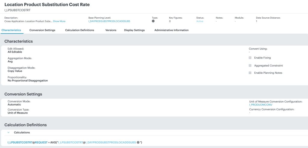 Westernacher Article_SAP IBP 2602_Location Product Substitution Cost Rate