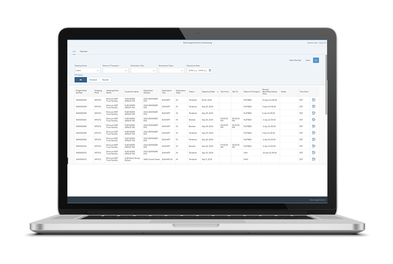 Improve collaboration between shippers and carriers with Westernacher Dock Appointment Scheduling