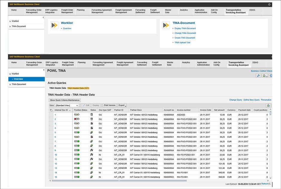 Westernacher Insights: Meet TINA – the new Westernacher solution for improved invoice handling based on SAP TM Westernacher Insights: Meet TINA – the new Westernacher solution for improved invoice handling based on SAP TM