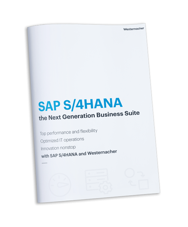 Westernacher Insights: 6 steps to your digital transformation with SAP S/4HANA. Download your brochure.